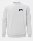 BYU Meridian Heather Grey Crewneck