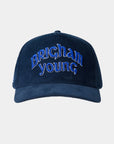 BYU Fade Hat Navy Corduroy Brigham Young