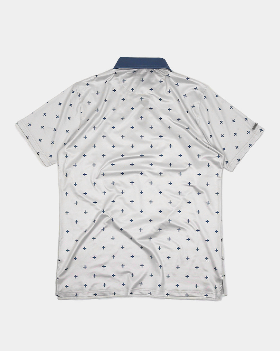 Elevation Polo Ivory Blue Collar Limited Edition