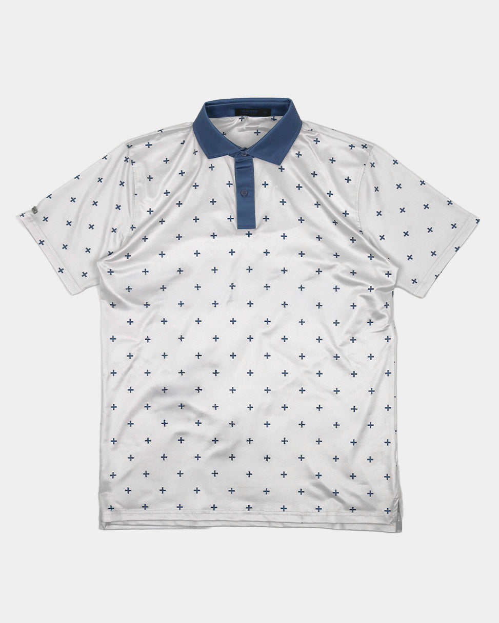 Elevation Polo Ivory Blue Collar Limited Edition