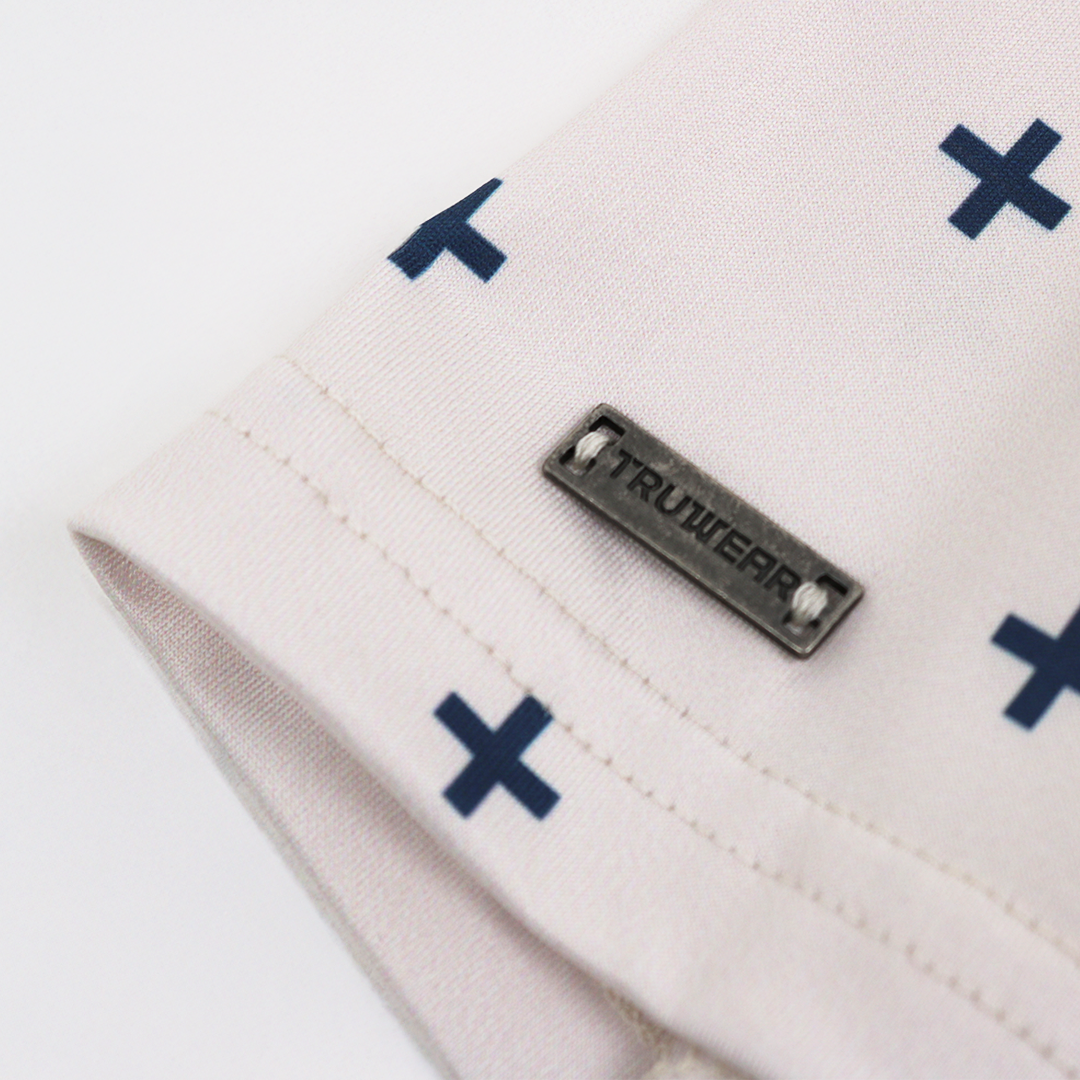 Elevation Polo Ivory Blue Collar Limited Edition
