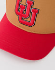 UofU Fade Hat Tan Red