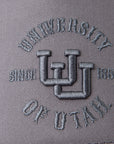 UofU Fade Hat Grey Round