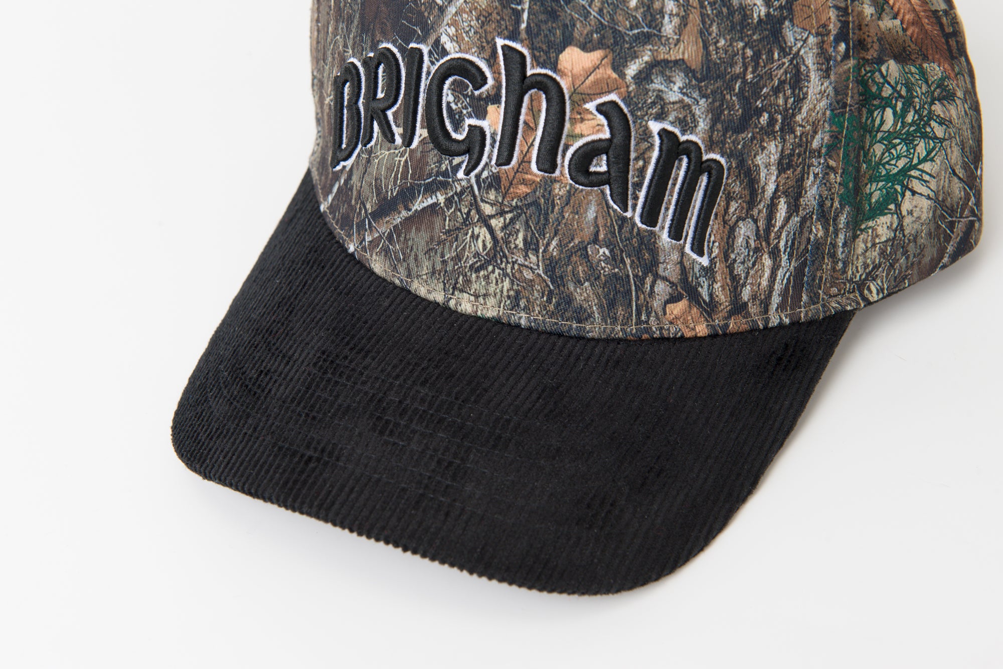 BYU Fade Hat Camo Black Corduroy Brim