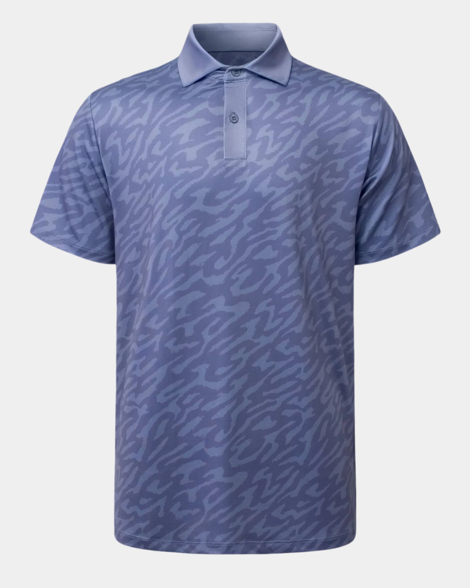 Elevation Polo Tiger Stripe Steel Blue