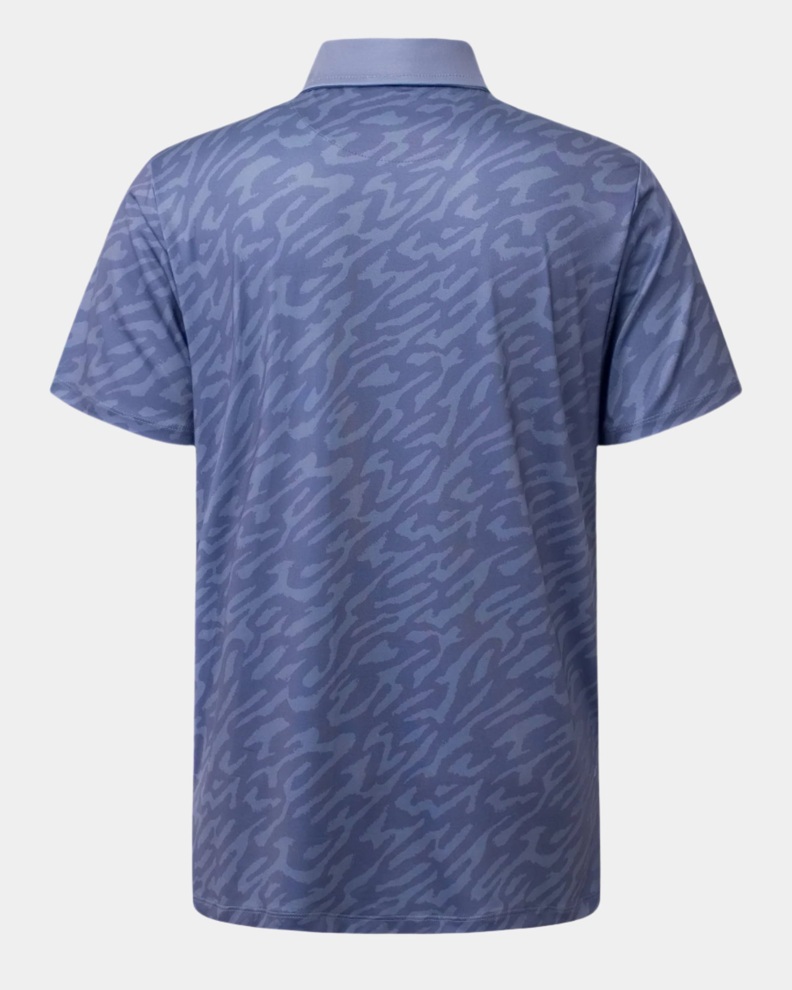 Elevation Polo Tiger Stripe Steel Blue
