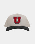 UofU Cream Black Cord Brim Fade Hat