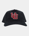 UofU Black Full Cord Fade Hat