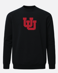 UofU Meridian Black Crewneck