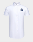 Drake Phenom Classic White Short Sleeve Dress Shirt