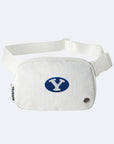 BYU Static White Crossbody
