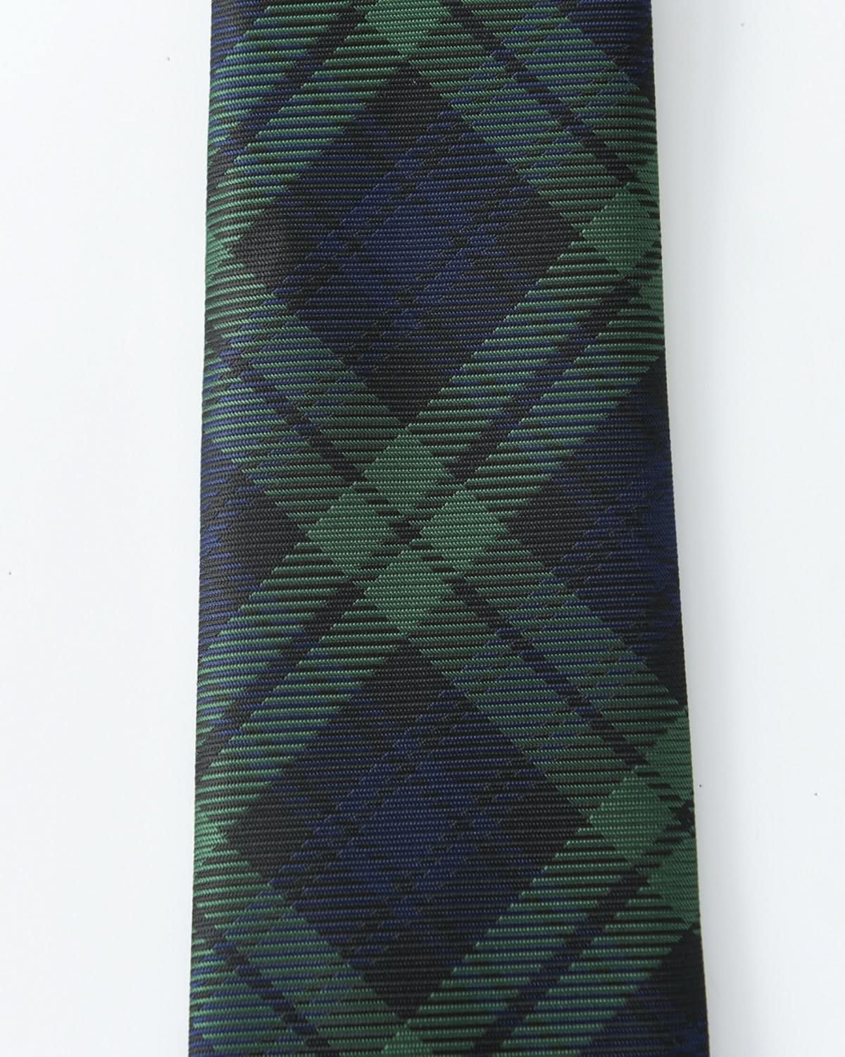 Immortal Green & Navy Plaid Tie