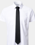 Elite Silk Tie Geometric Pattern Black