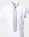 Elite Silk Tie Geometric Pattern Creme
