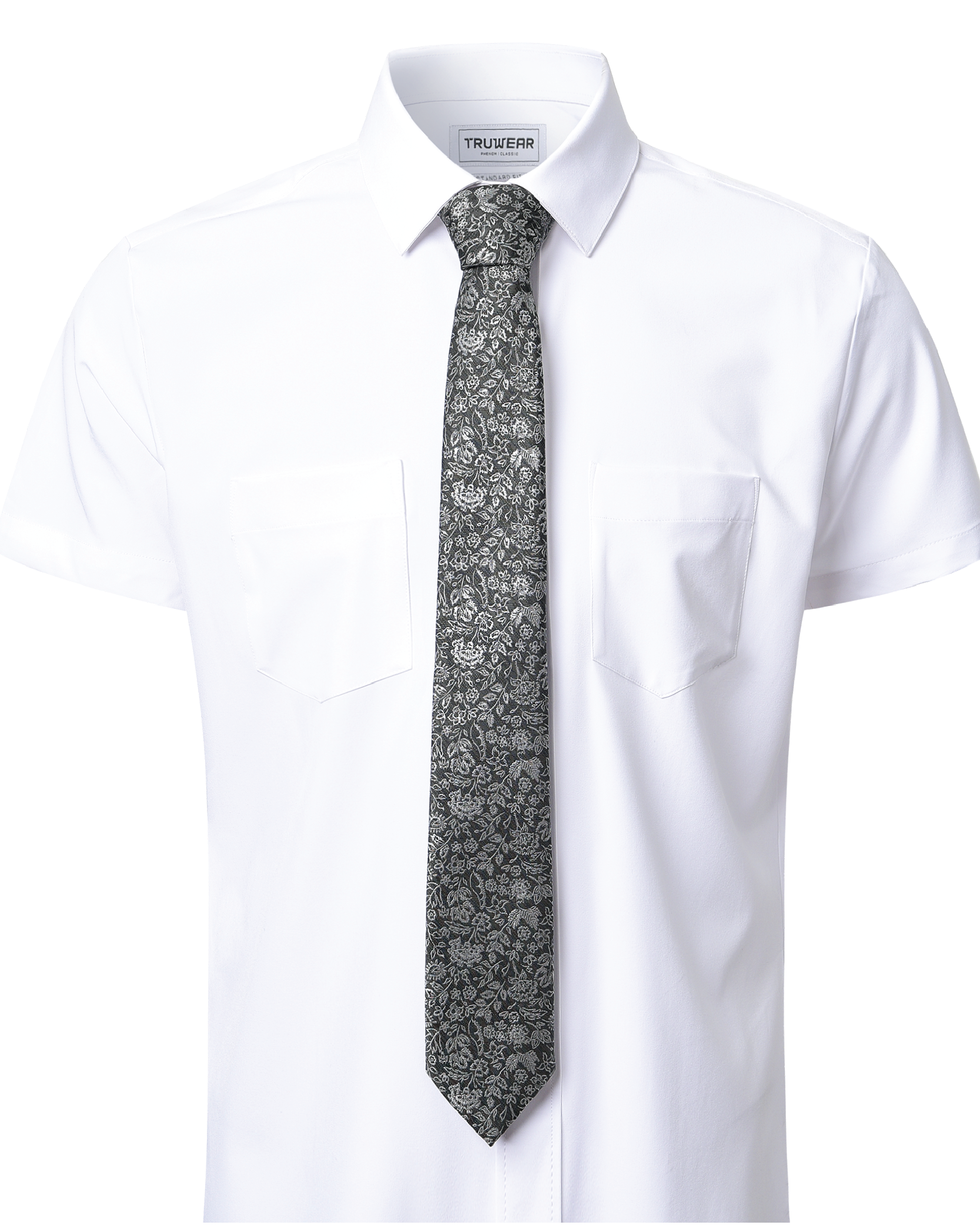 Immortal Floral Tie Black