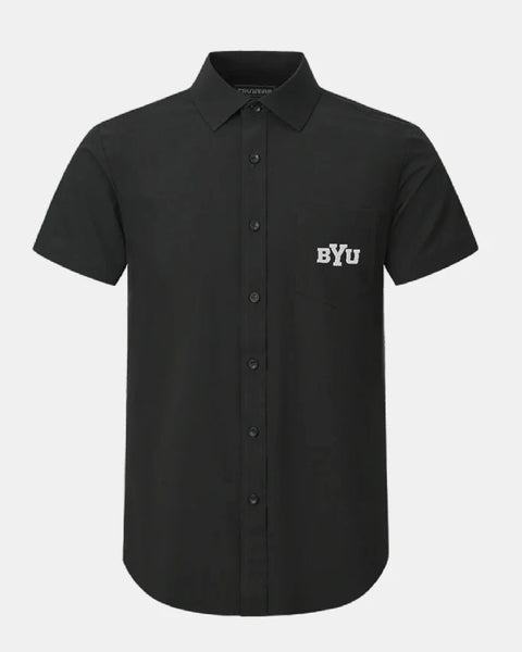 BYU Phenom Classic Black Short Sleeve Dress Shirt