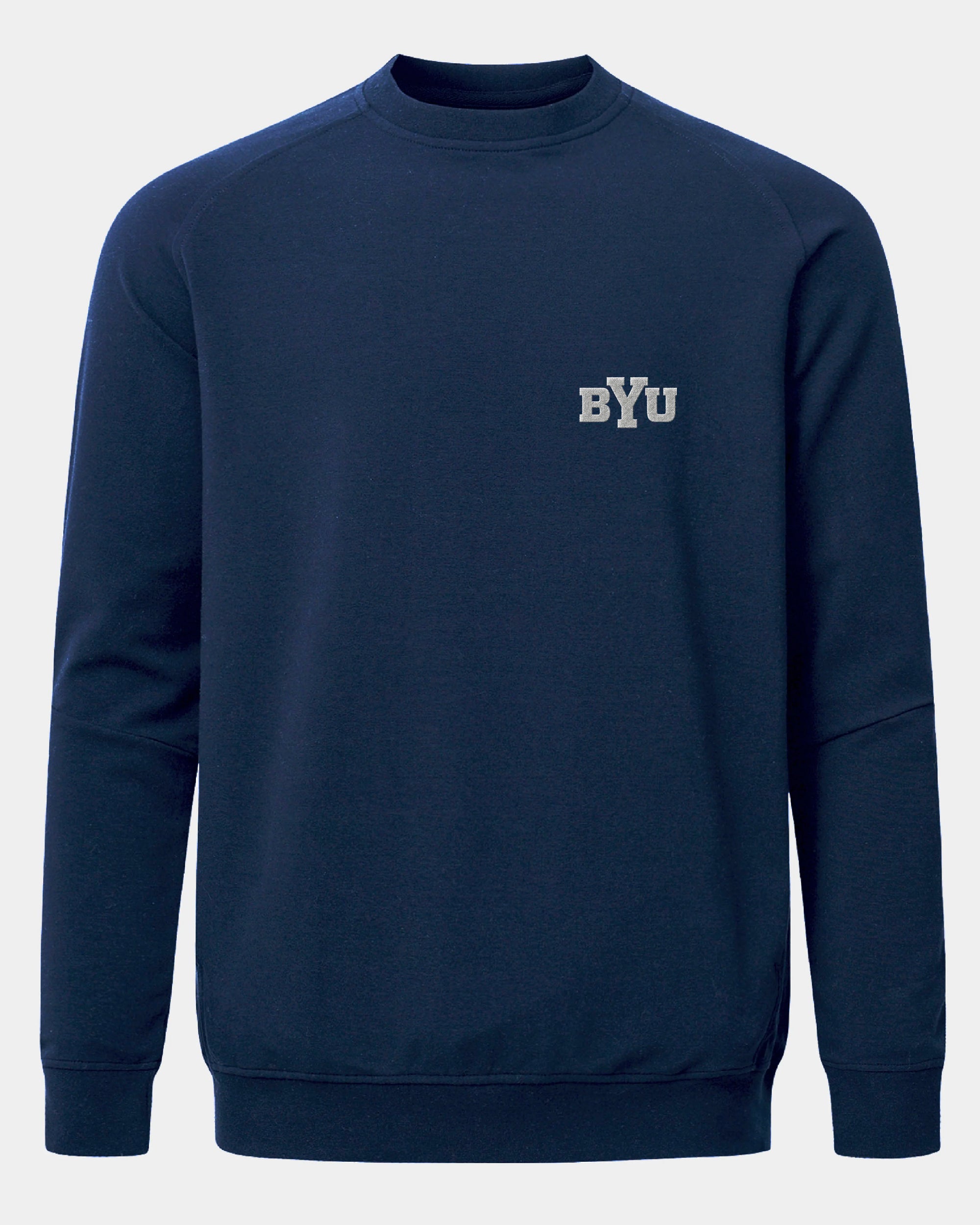 BYU Meridian Heather Navy Crewneck