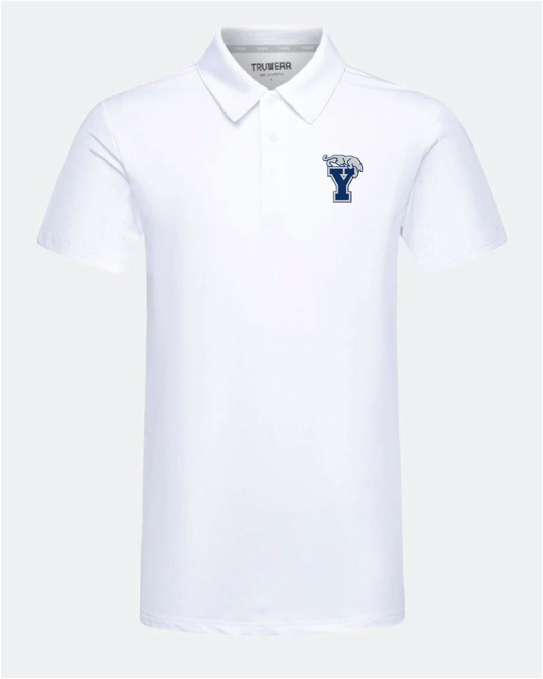 BYU Crest 2.0 White Polo