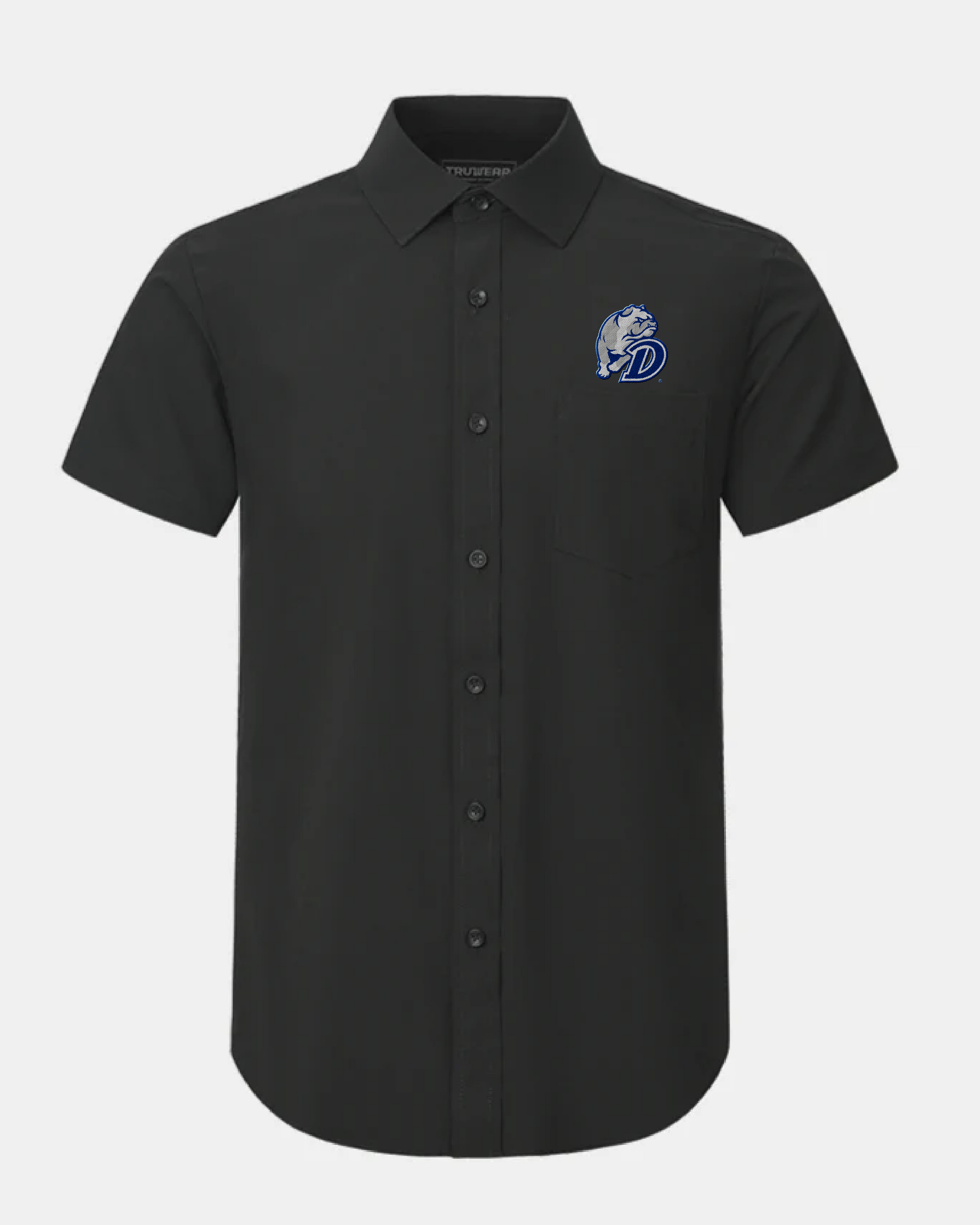 Drake Phenom Classic Black Short Sleeve Dress Shirt