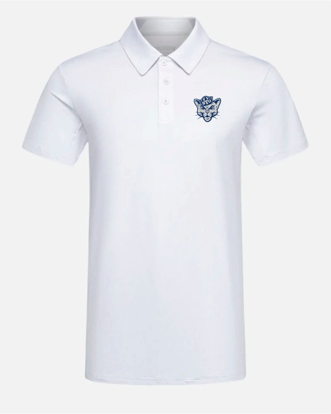 BYU Crest 2.0 Light Grey Polo