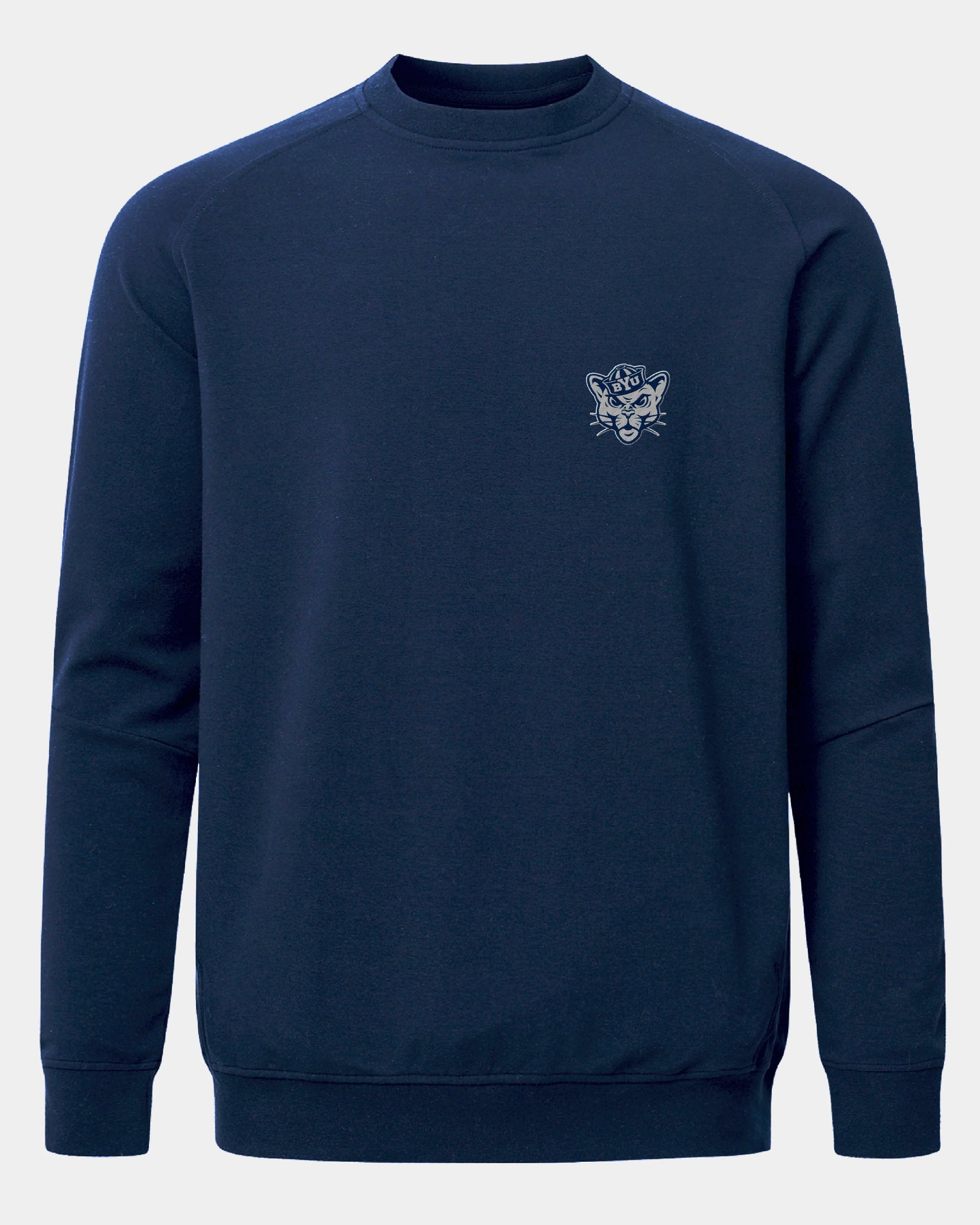 BYU Meridian Heather Navy Crewneck