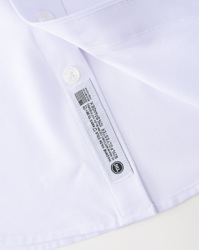 Phenom Professional White Long Sleeve Men's Dress Shirt