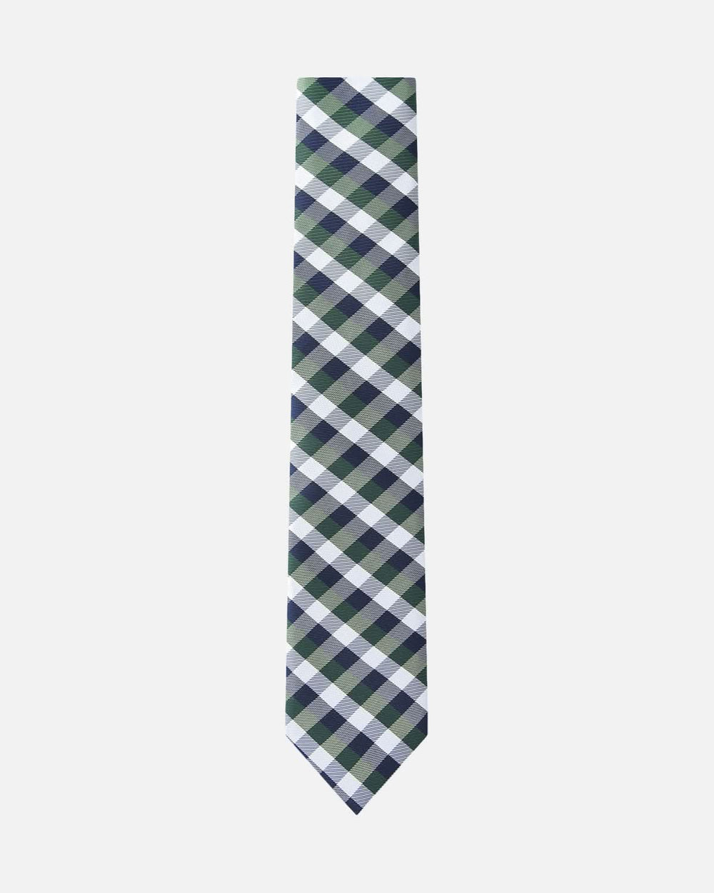 Immortal Checkered Navy, Green & White