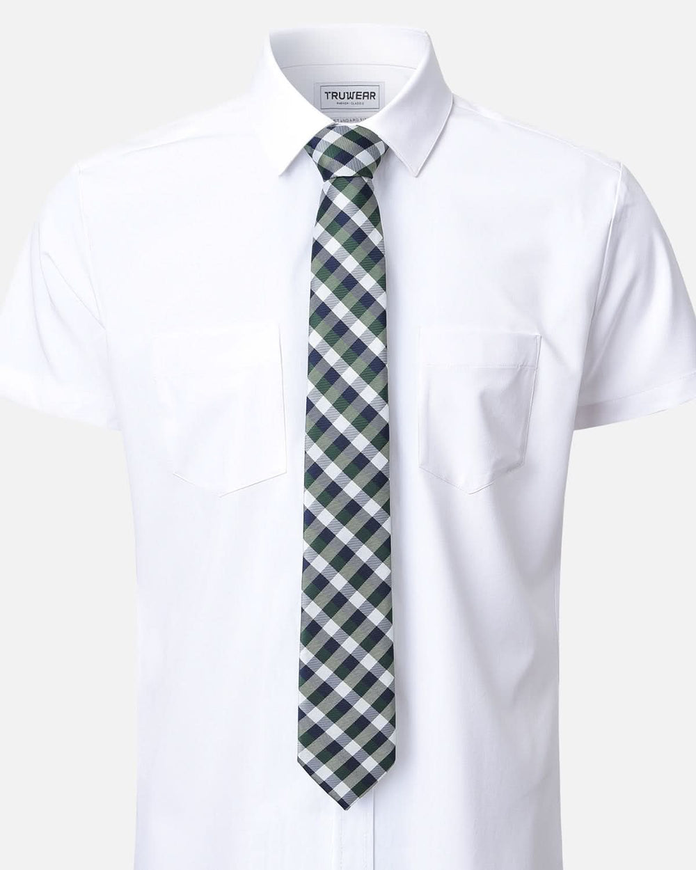 Immortal Checkered Navy, Green & White