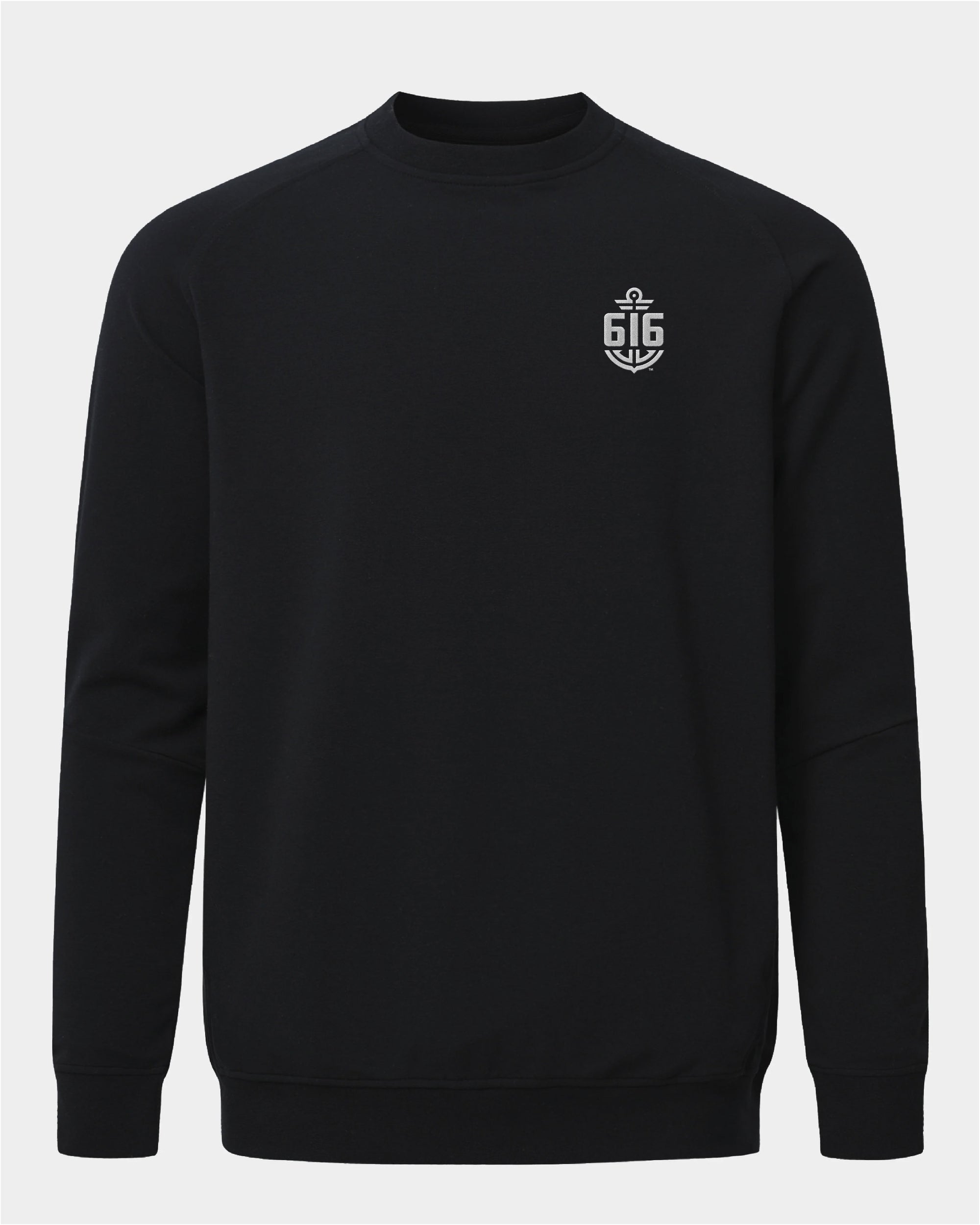 GVSU Meridian Black Crewneck