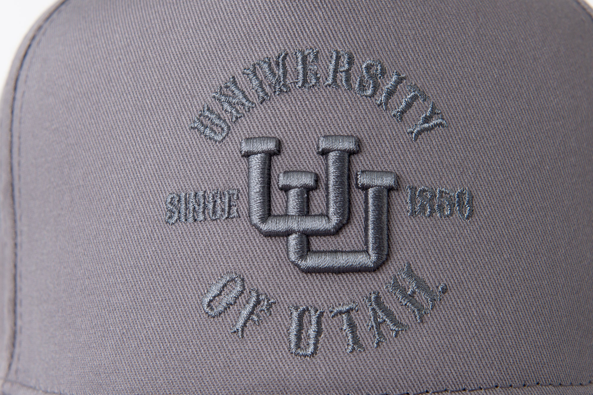 UofU Fade Hat Grey Round
