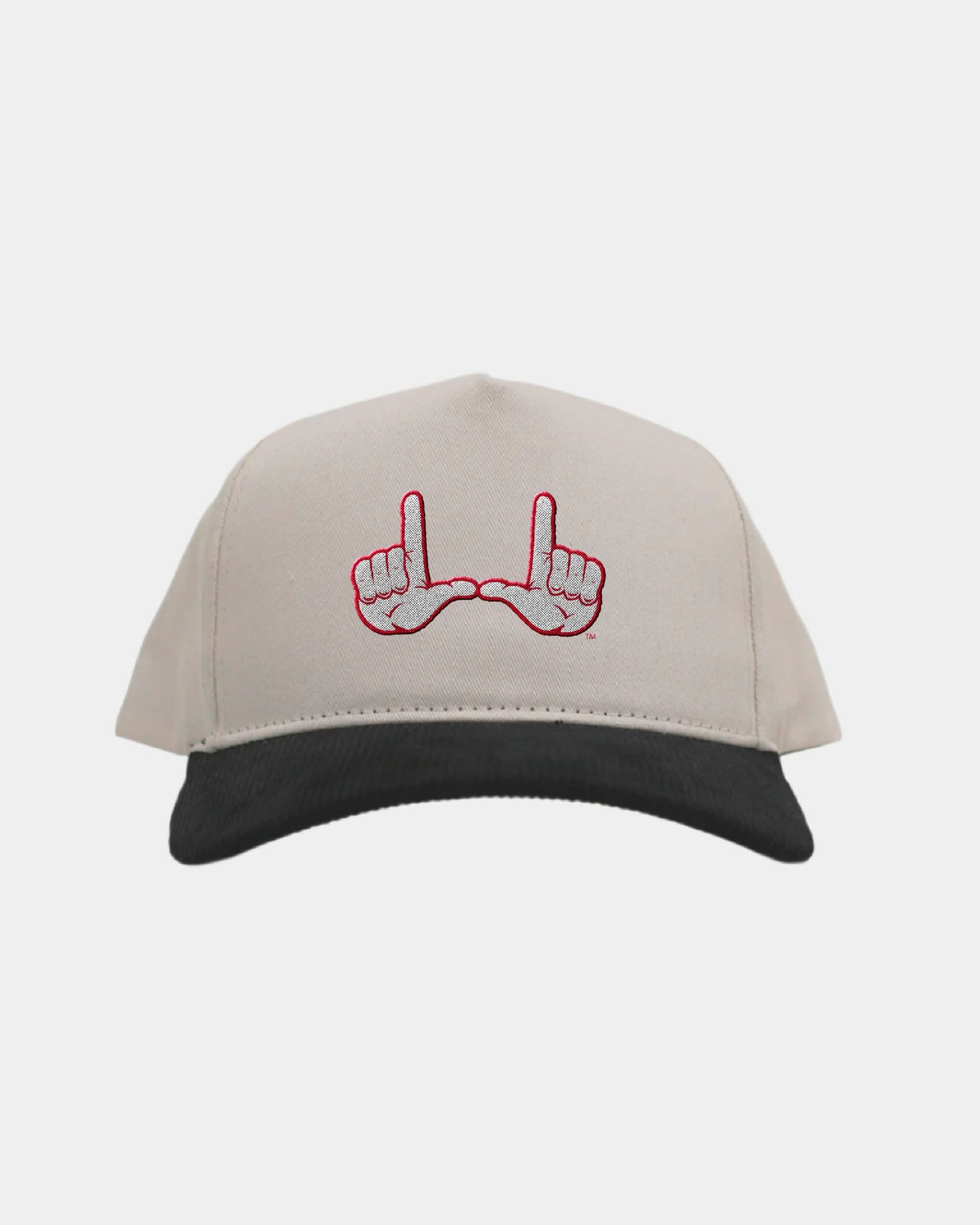 UofU Cream Black Cord Brim Fade Hat