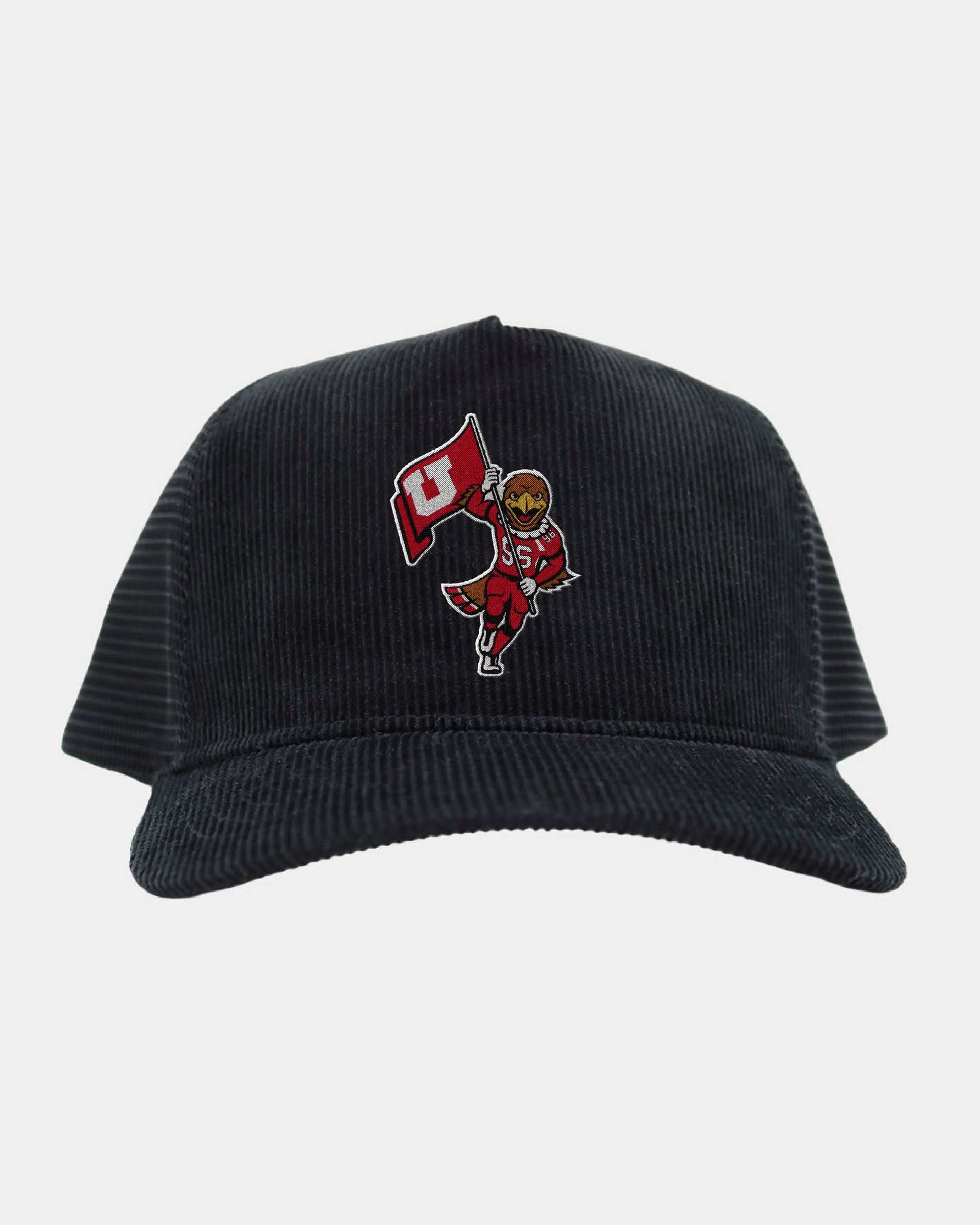UofU Black Full Cord Fade Hat