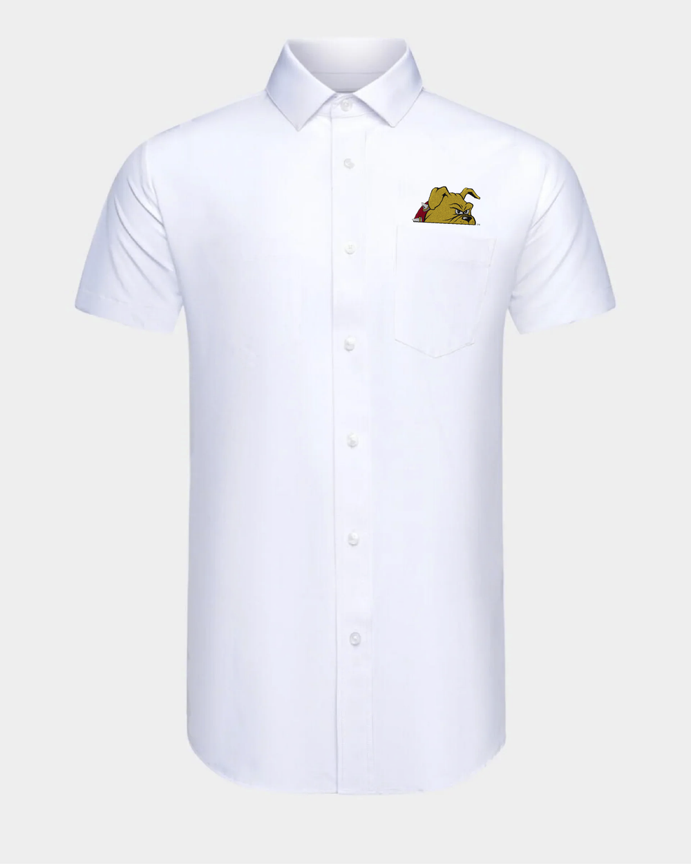 Ferris State Phenom Classic White Short Sleeve Dress Shirt