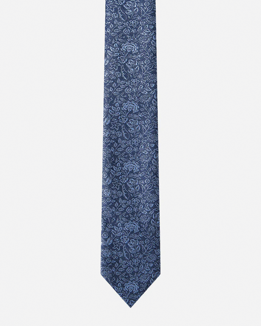 Immortal Floral Tie Navy