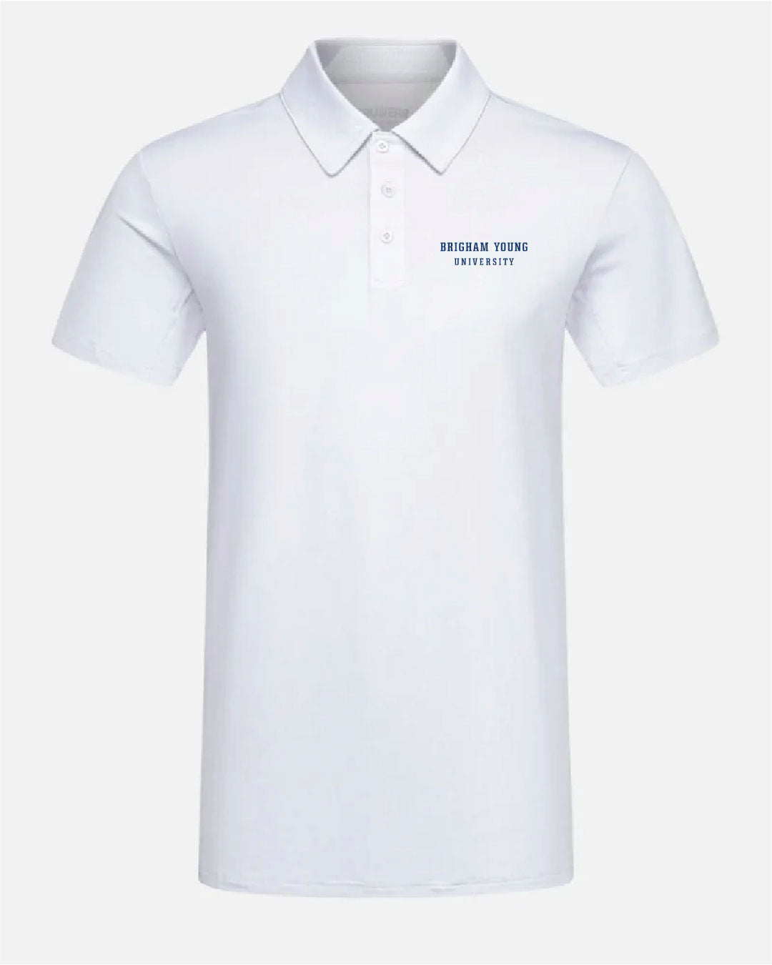 BYU Crest 2.0 Light Grey Polo