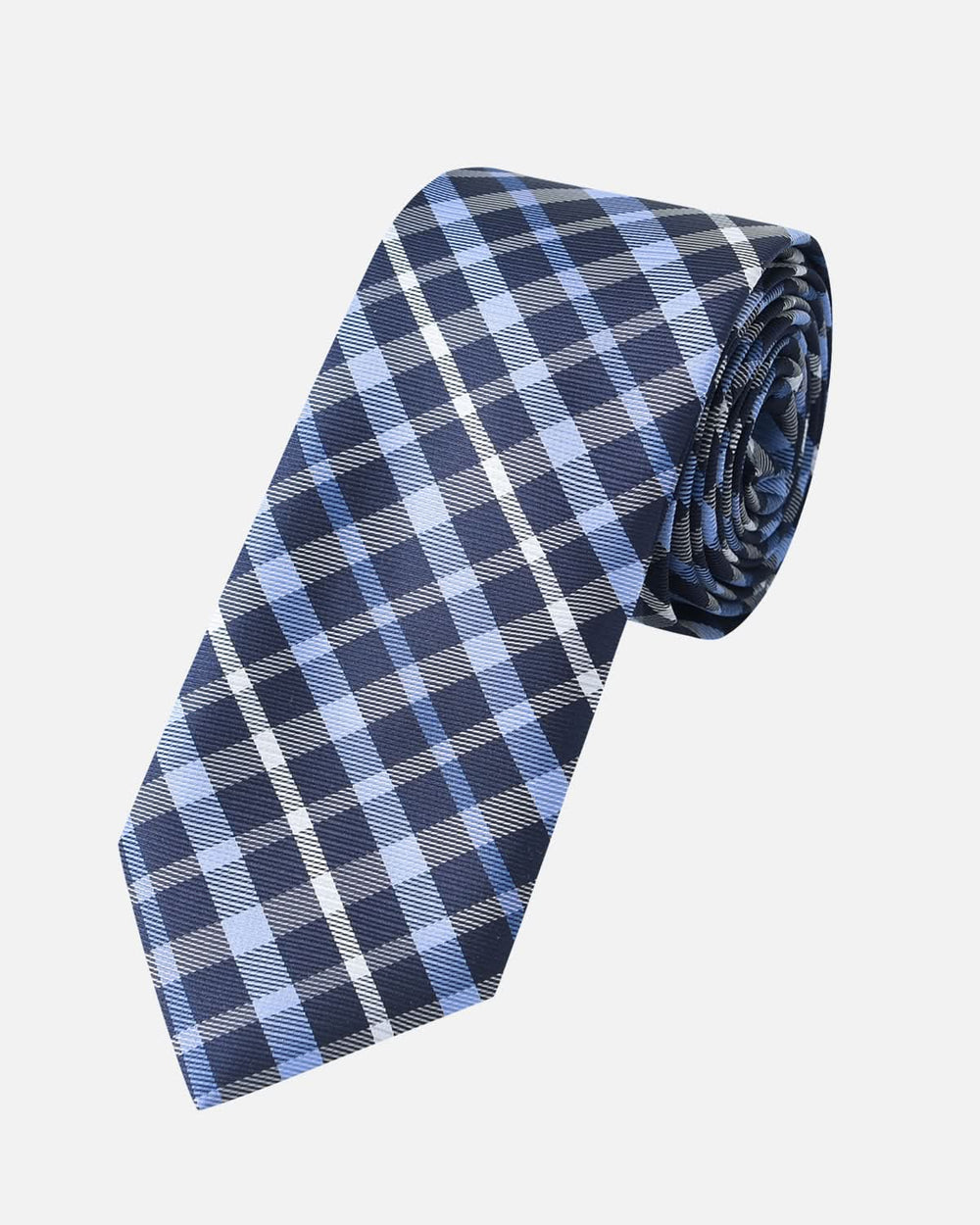 Immortal Powder Blue & Navy Striped Tie