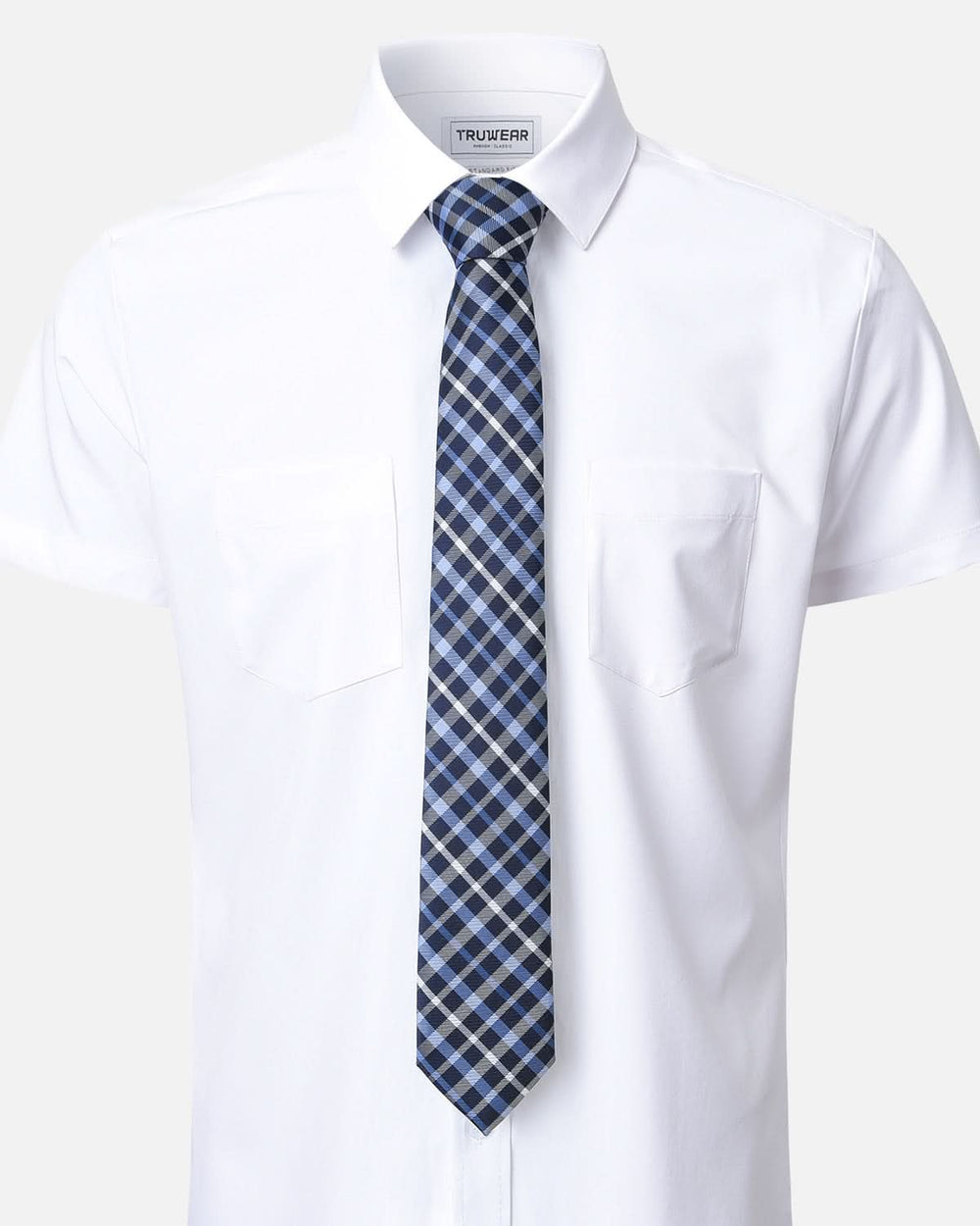 Immortal Powder Blue & Navy Striped Tie