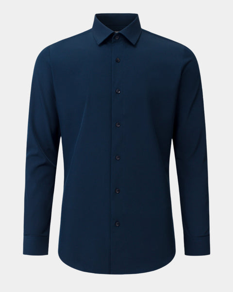Phenom Professional Long Sleeve True Navy Dress Shirt