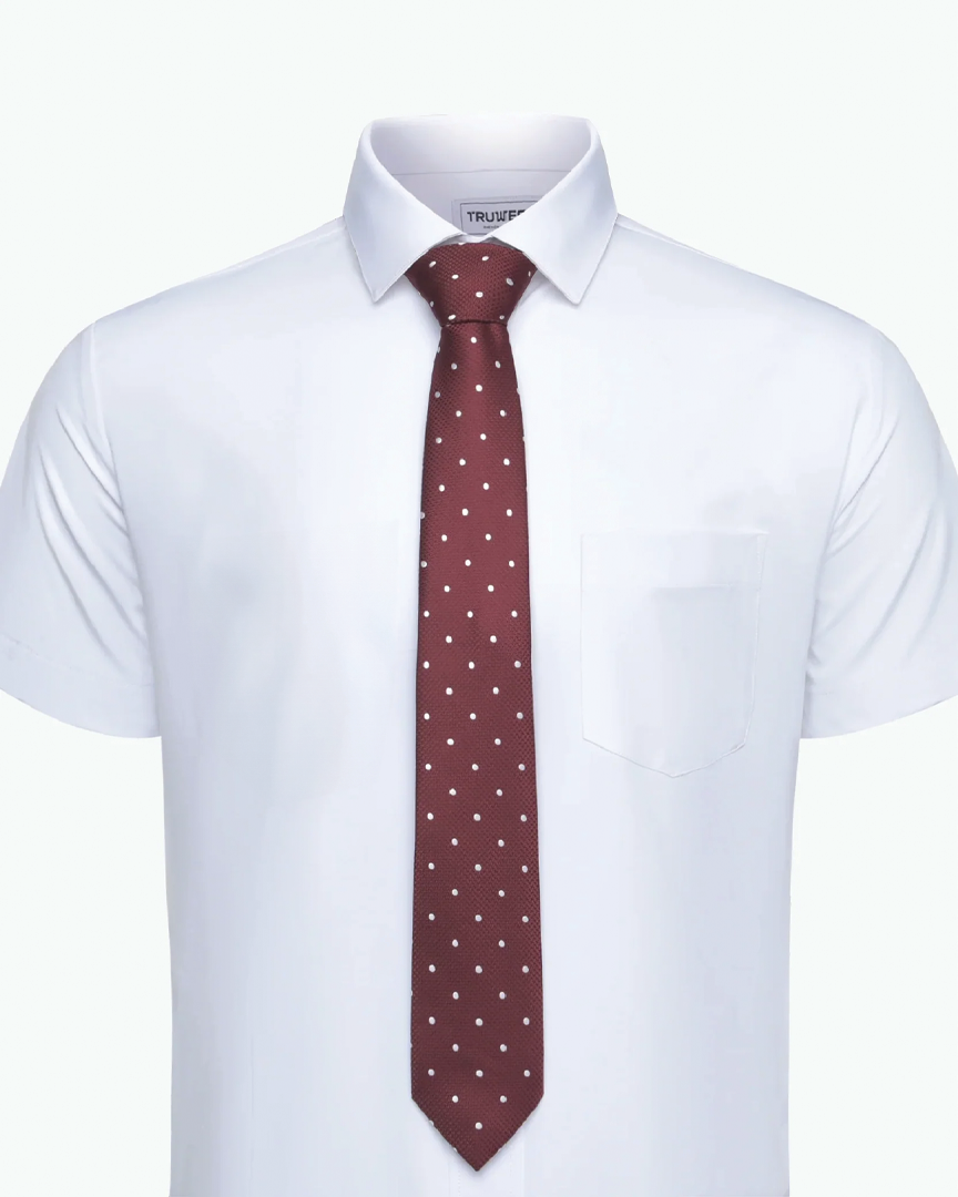 Immortal Maroon Polka-dot Tie